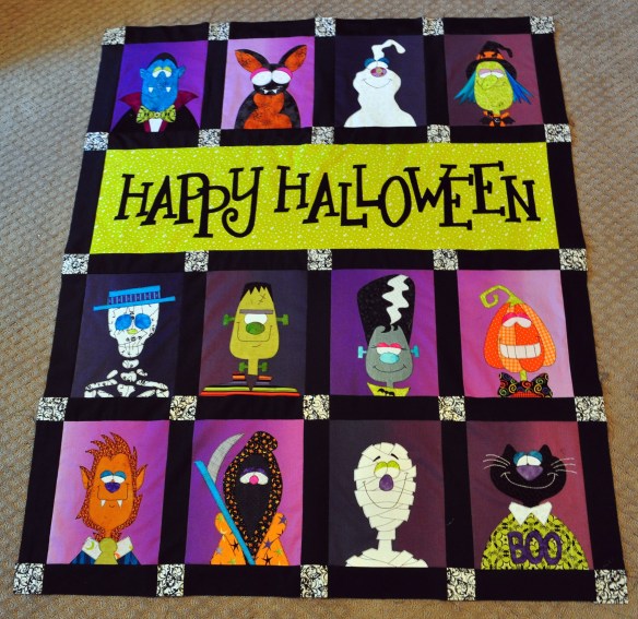 Happy Halloween Quilt Before Borders