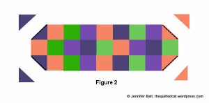 Cut End Squares into Triangles