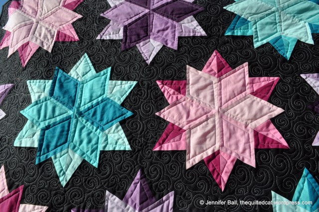 Closeup of the quilting