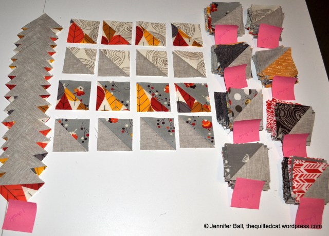 Half Square Triangles for Star Light Star Bright QAL