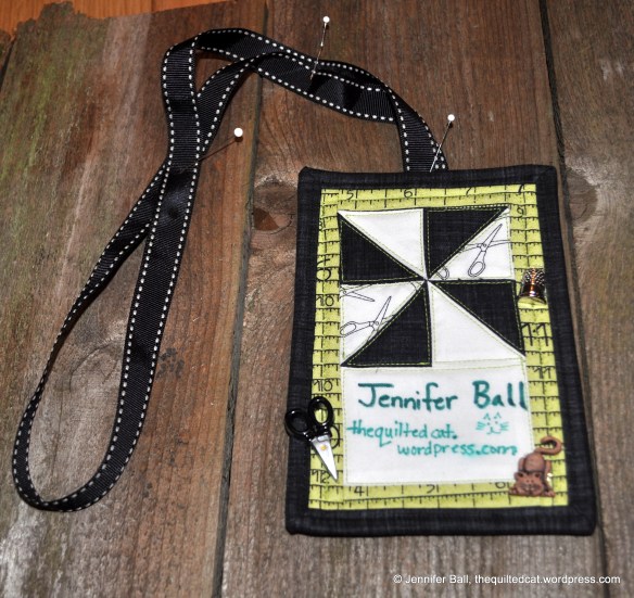 Quilted Name Tag Lanyard