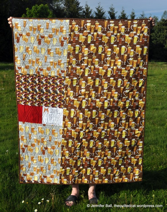 Back of Triangle Quilt