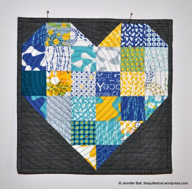 Color of My Heart Mini Quilt