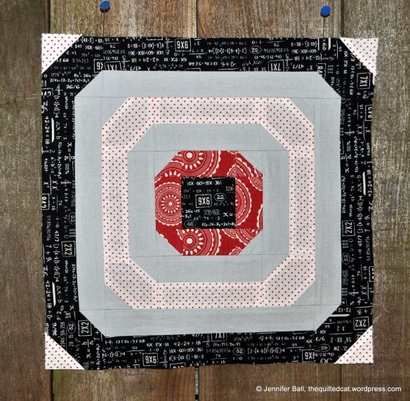 Aurifil BOM, October Block, Circle of Love