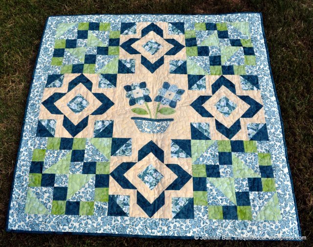 Bali Posies Quilt Front