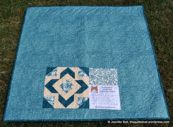 Bali Posies Quilt Back