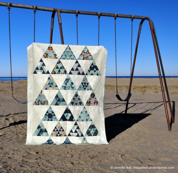 Toes in the Sand - Found some more triangle shapes in the swing set