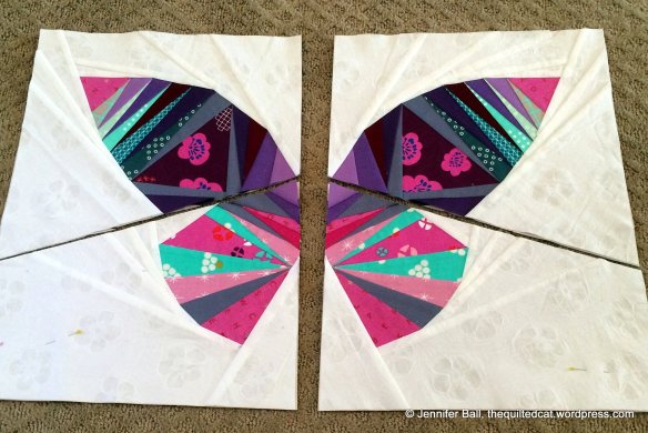 Beautiful Butterfly wings with pins before attaching to body!!