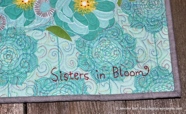 Close-up of embroidery