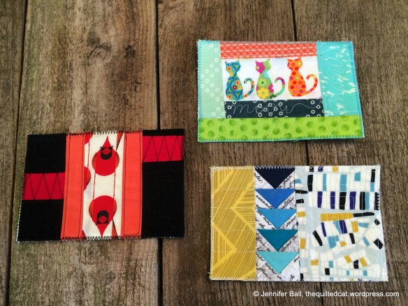 Modern Fabric Postcards